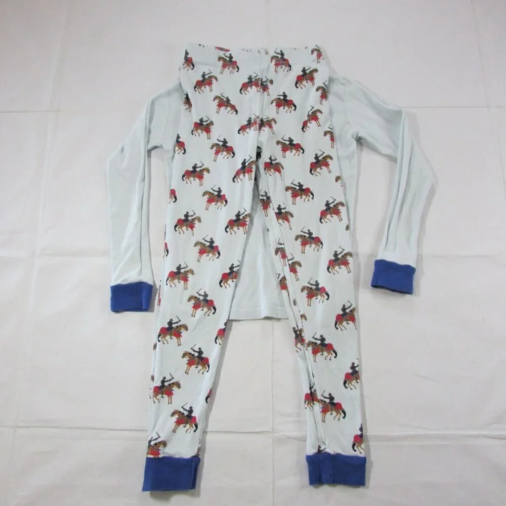 Leveret Boy's Size 10 Knight Horse 2 Piece PJ Pajama Sleepwear Set